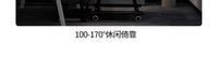 折叠躺椅办公室午休午睡床工位电脑椅家用宿舍坐躺两用靠背沙发椅 湖蓝【65CM】+三防科技布+背部支撑杆 可坐可躺
