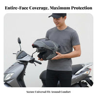 3C Certified Flip-up Full-Face Helmet Removable and Washable Liner Flip up Full Face Helmet Lightweight Design Safeguarding Headwear Quick Release Buckle for Riders with Large Heads, Street Riding, Commuting, Touring