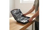 Cycling Repair Tool Box Foam Compartments Bike Tool Kit Bike Repair Tools Easy to Use Sports Equipment Long-Lasting Steel