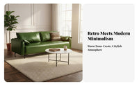 French and aesthetic Two-Seater Loveseat Light Luxury 2-Seater Loveseat Vintage Design Sofa Retro styling for Apartment Dwellers, Boutique Owners, Homeowners, Reception Area, Lounge, Office, Bedroom