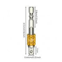 Cr-V Steel Hex Shank Adapter Bit Electroplated Hex to Square Adapter Anti-Detachment Socket Converter Forged Metal