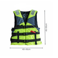Quick-Release Buckle Adult Life Vest High Visibility Colors Boat Life Jacket Sturdy Water Safety Vest 360 Degree Reflective Strips for Adults, Boating, Travel