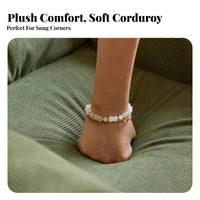 Small Space Friendly Upholstered Floor Lounger Versatile Use Household Furniture High-Density Filling Lounge Chair Fluffy-Like Comfort for Apartment Dwellers, Adults, Students, Bedroom, Living Room, Reading Nook, Office