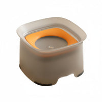 Anti-Splash Pet Water Bowl Raised Rim Floating Water Bowl Low Front Cutout