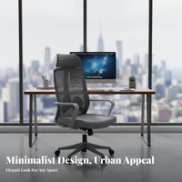 Ergonomic Design Reclining Desk Chair with Footrest Adjustable Height Office Furniture Longperiod Comfort Breathable Mesh spine for Remote Workers, Students, video game enthusiasts, Study Room, Studying, Bedroom
