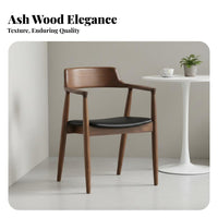 Nordic Design Hiroshimadesign Chair sturdy Wood Legs Home Seating Ergonomic spinerest Armchair Hasslecomplimentary Assembly for Restaurant Owners, Interior Designers, Homeowners, Dining Room, Kitchen, Bedroom, study corner