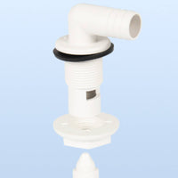 Marine Valve with 90-Degree Elbow Easy-to-Install Hardware for Boat Owners, Live Well