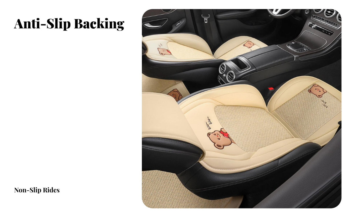 Soft Material Breathable Ice Silk Car Mat Moisture Wicking Ice Silk Seat Cushion Easy to Install Cooling Car Seat Pad Anti-Slip Design for Commuters, Passengers, Young Adults, Hot Weather, Long Driving, Daily Commute, Truck