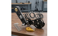 Single-Speed Chain Tensioner Double-Pulley Single Speed Chain Tensioner CNC-Machined Bike Part for Mountain Bikers, Cyclists