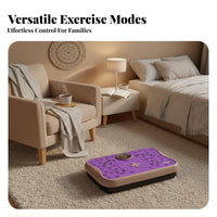 Shaking Base Exercise Machine Adjustable Speed Levels Whole Body Vibration Machine Anti-Slip Surface Vibrating Exercise Plate for Men, Small Areas