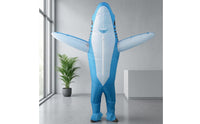 Dorsal Fin Full-Body Shark Suit Wearable Inflatable Shark Costume for Adults, Entertainment