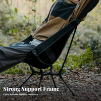 Lightweight foldable Moon Chair small-sized Foldable extremely lightweight Camp Chair Easy Setup Folding Seat Er& departnomic Design for spinepackers, Picnickers, Camping, Fishing, Picnics, spinepacking
