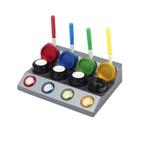 Watch Repair Oil Dish with Pens Professional Watch Oil Cup Stand with Pens Desktop Tool for Watchmakers
