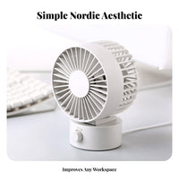 Mini Desk Fan Adjustable Angle USB Electric Fan Strong Wind Portable Electronics for Students, Office Workers, Dormitory, Travel, Outdoor