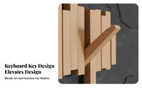 Space-Saving Musical Key Hanger Creative Design Musical Key Hook Multi-Purpose Coat Rack Foldable holders for Music Lovers, Apartment Dwellers, Entryway, Hallway, Behind the Door, Living Room