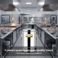 Double Layer Insulation Stainless Steel Water Boiler Anti-Dry Overheat Protection Electric Insulated Barrel Multi-Functional Large Capacity Thermal Pot Temperature Control for Restaurant Owners, Event Organizers, Cafeteria, Hotel, Buffet, Catering Events