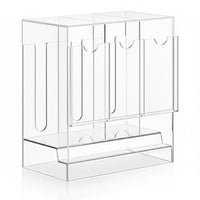 Multi-Compartment Card Display Box Scratch Protection Trading Card Storage Box Modern Minimalist Design for Desk, Shelf