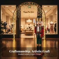 Life-Size Nutcracker Floor-Standing Nutcracker Doll Statement Piece for Families