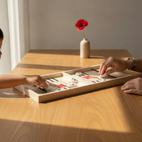 Ejecting Chess Game Two-Player Sling Puck Game Hand-Operated Fast-Paced for Families, Party Nights