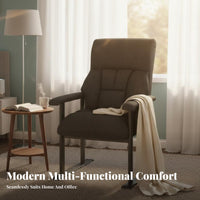 Thickly Padded Reclining Lazy Sofa Chair Ergonomic Support Upholstered Recliner Chair Compact Design Adjustable Office Armchair Easy Assembly for Students, Seniors, Living Room, Apartment, Small Areas, Home Theater