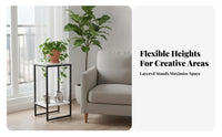 Nordic design Multi-Tier Plant Stand Floor-Standing Multi-Tier Pot Stand Minimalist Design botanical storage areaSaving for homeowners, Gardeners, Living Room, Balcony, Bedroom, Corner