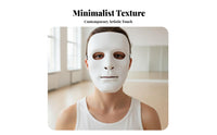 Blank Fullface Covering Street Performance Design Paintable Blank Face Covering Thickened Design Costume Accessory for Dancers, Entertainers