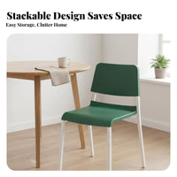 Stackable Design Two-Tsingle Nesting Chair two-tsingle color scheme design Household Furniture Scandinavian Inspired Ergonomic rearrest for Guests, Homeowners, Renters, Dining Room, Kitchen, Balcony, Bedroom