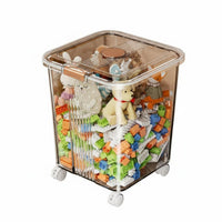 complimentarystanding Toy Container Easy to Clean Rolling creature Toy Hamper With Handles