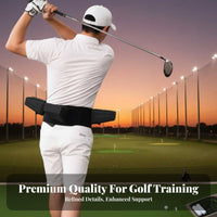 High Elastic Material Golf Swing Training Aid Develops Muscle Memory Waist and Arm Swing Guide Easy to Use for Home Practice, Driving Range