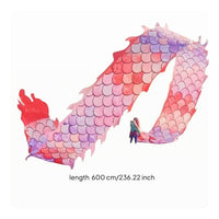 Colorful Dragon Dance Set Vibrant Dragon Dance Prop Traditional Cultural Performance Gear Lightweight for Performers