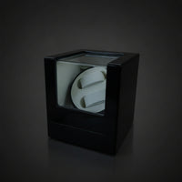 Automatic Watch Winder with Drawer Glossy Dual Watch Winder Safeguarding Quiet for Bedside Table