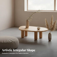 Irregular atmosphericShaped Low Stand tranquil-asymmetry Design Irregular Shaped Tripod Table Minimalist and design Living Room Furniture for Home Decorators, Guesthouse