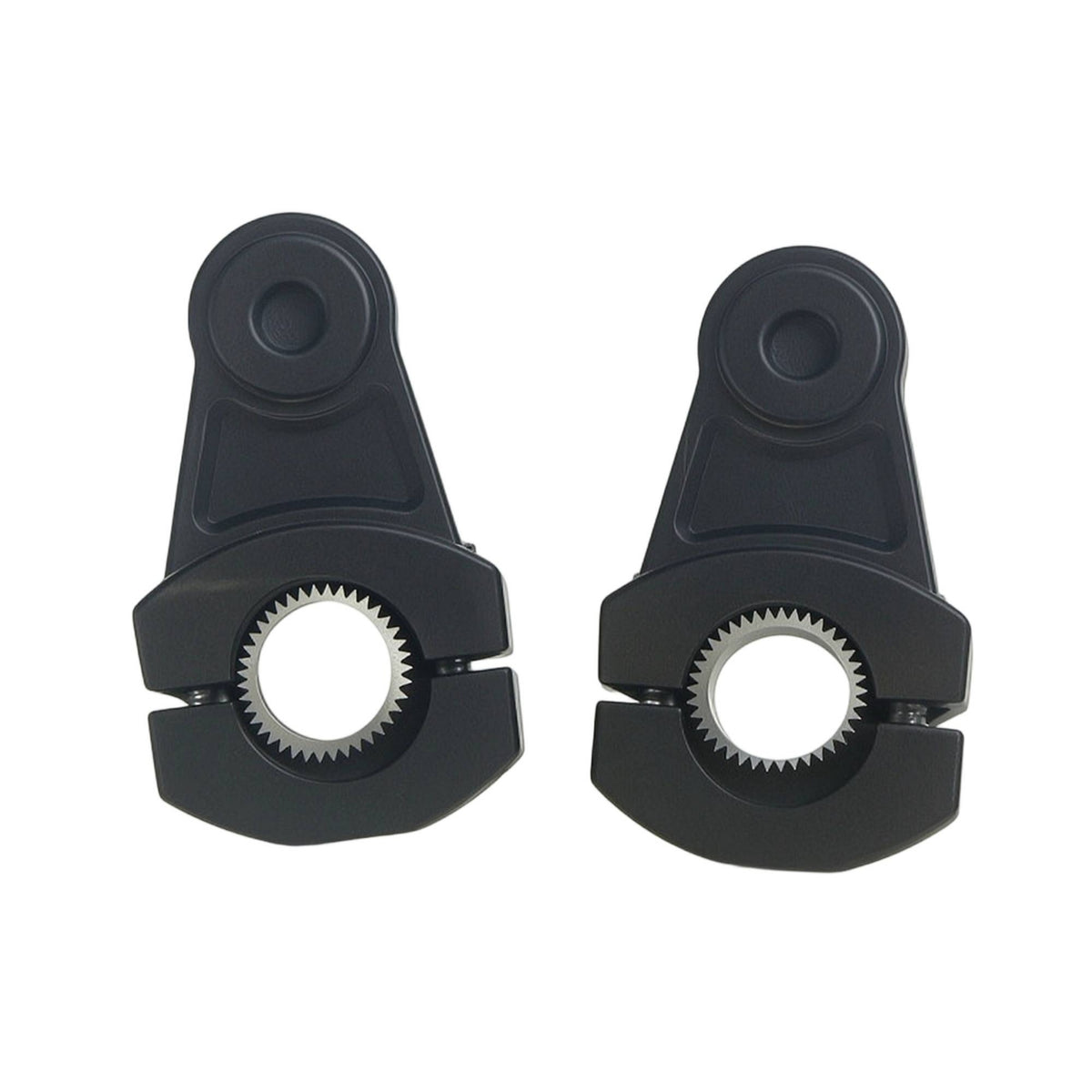 Toothed Handlebar Riser Clamp Adapter Split Motorcycle Handlebar Riser with Pad Long-Lasting Corrosion-Resistant for Street Bikes