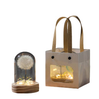 Gift Idea Floral Crystal Ball Lamp Decorative Accent Floral Dome Lamp Delicate Design Glass Dome Night Light LED Lighting for Desktop, Bedside