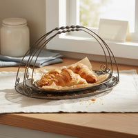 Iron Fruit Tray Antique Finish Vintage Wire Tray Breathable Home Decor for Festive Table
