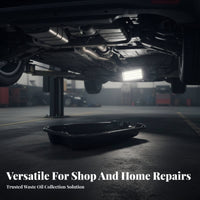 Oil Drain Effortless Drain to Clean Portable Oil Drain Pan Anti-Spill Spout Parts Cleaning Basin for Mechanics, Home Mechanics, Auto Repair Shop