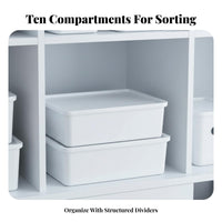 Trading Card Box Divided Compartments Secure Lid Dust Protection for Desktop