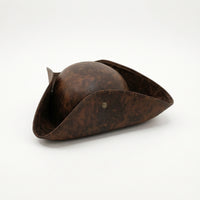 Tricorn Pirate Hat Distressed Tricorn Hat Structured for Halloween, Theater