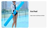 Inflatable Swimming PVC Hollow Water Float Portable Inflatable Pool Noodle for Adults, Beginners, Beach
