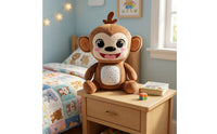 Soft Toy Monkey with Sound Machine Ambient Sound Toy Soothing for Travel