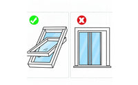 Roof Window Closure with Zipper Lightweight Window Sealing Cover White for Renters, Skylights