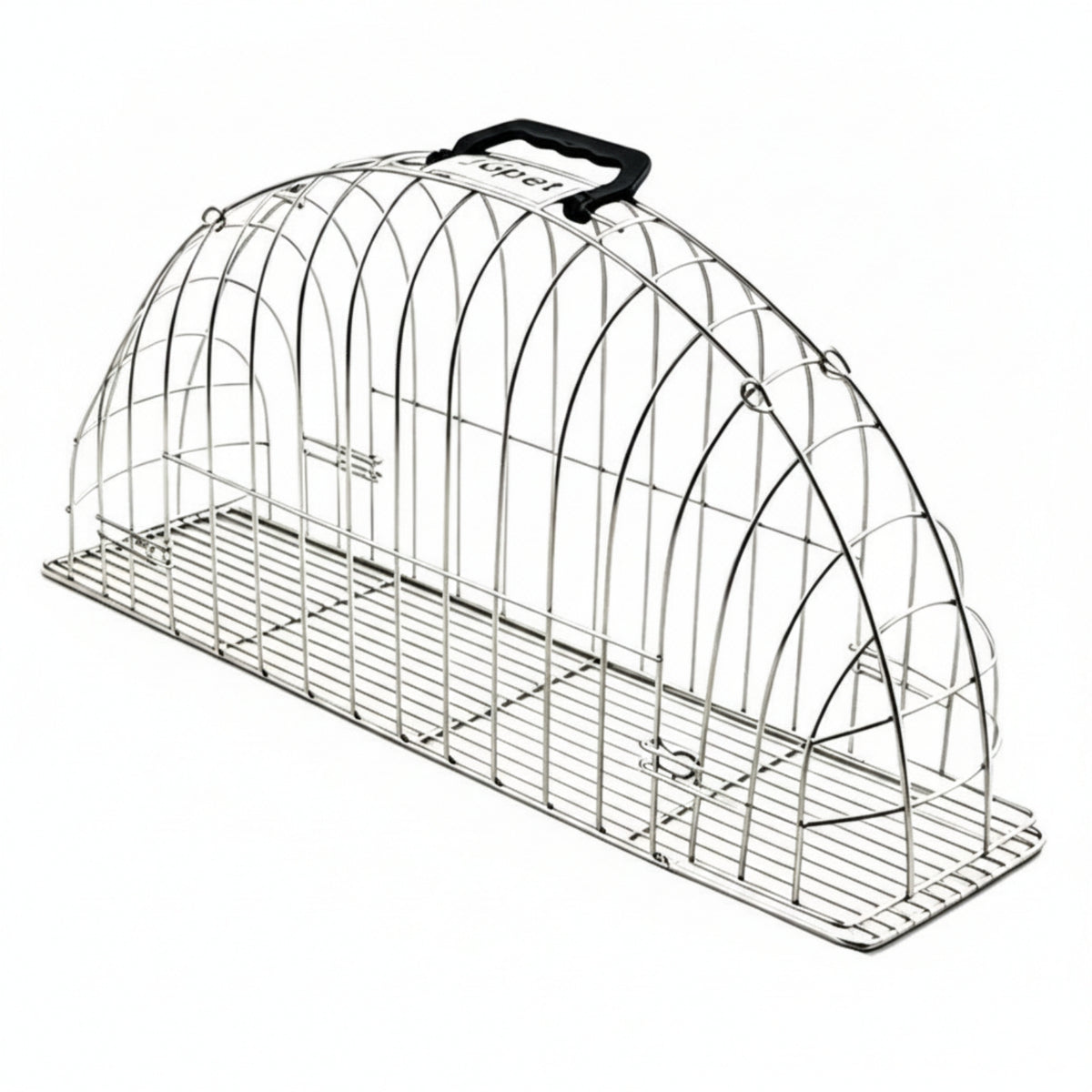 Stainless Steel Pet Bathing Cage Open-Grid Pet Drying Cage Wire Frame Petcare Gear Slatted Base