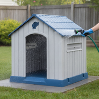 Outdoor All-Season Dog House for Medium to Large Dogs - Weatherproof & Insulated Pet Shelter