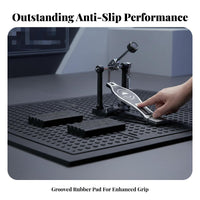2 Pieces Drum Anti-Slip Pad Prevents Movement Bass Drum Anchor Musical Instrument Accessory Lightweight & Portable Long-Lasting