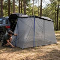 SUV Tailgate Tent with Mosquito Net, Sunshade, and Rain Protection