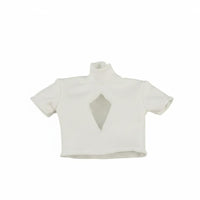 1/6 Scale T-Shirt 1/6 Doll Shirt Easy to Dress Cutout Short Top for Collectors, Display, Photo Shoots