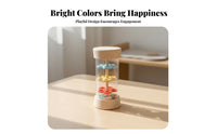 Educational Rain Stick Toy Colorful Design Wooden Rainmaker Shaker Paint Wooden Rain Stick Child-Safe Materials for Children, Toddlers, Babies, Music Class, Preschool