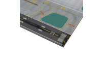 Airport Layout Mat with Landing Strip Realistic Airport Display Base Large Board for Aviation Diorama