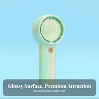 Portable Handheld Mini Fan Compact Size USB Rechargeable Fan Adjustable Speed Settings Lanyard Friendly for Students, Dormitory, Travel, Office, Outdoor