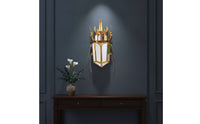 Mirrored Creative Beetle Decorative Mirror Reflective Sculpture with Mirror Geometric Beetle Wall Decor Nature-Inspired for Art Collectors, Living Room, Entryway